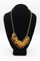 VINTAGE LAYERED OMBRE BEADED NECKLACE