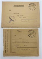 (2) WWII Letters from German Soldier To Wife