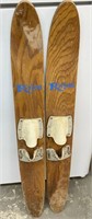 Vintage Nash Riviera Wood Water Skis