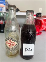 VTG GLASS COCA COLA BOTTLES