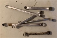 Group of smaller size box end wrenches