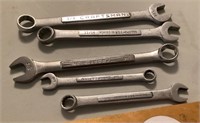 5 Craftsman combo wrenches