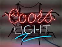 Coors Light Neon Advertising Sign