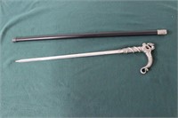 CANE SWORD WITH DRAGON RELIEF INCLUDES EXTRA