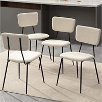 Bacyion White Dining Room Chairs Set of 4 - Modern