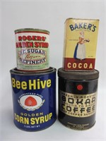 Grouping of Old Tins