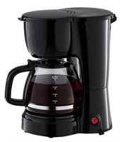 Mainstays Black 5-Cup Drip Coffee Maker, New (LID