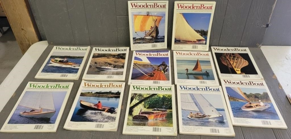 (12) Wooden Boat Magazines