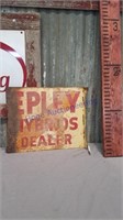 Epley Hybrids Dealer metal sign, rusted