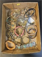 Costume Jewelry Bracelets Flat Lot