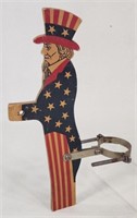 1920's  Uncle Sam Die Cut Radiator Figure
