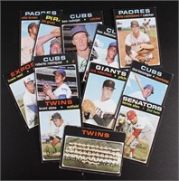 12-1971 Topps Baseball Blank Backs of various