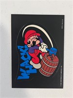 1982 Nintendo Donkey Kong Sticker Mario Whack