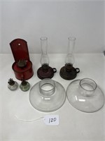 Flat of Oil Lamps & Accessories