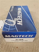 49 Rds Magtech .40 S&W 180gr FMJ Ammo