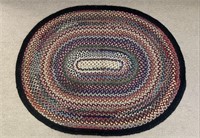 Oval Braided Country Rug - 57" x 70"