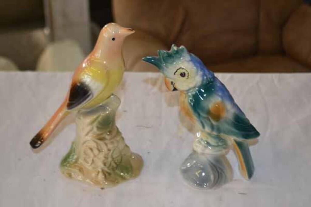 2 Bird Figurines