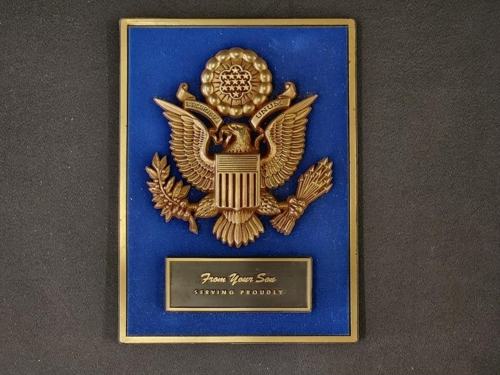 MILITARY PLAQUE (MISSING FRAME)
