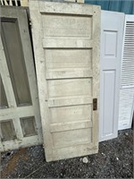 2 antique wood doors. 32 and the other one is 30“