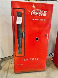 "Drink Coca-Cola in Bottles Ice Cold" Soda Machine