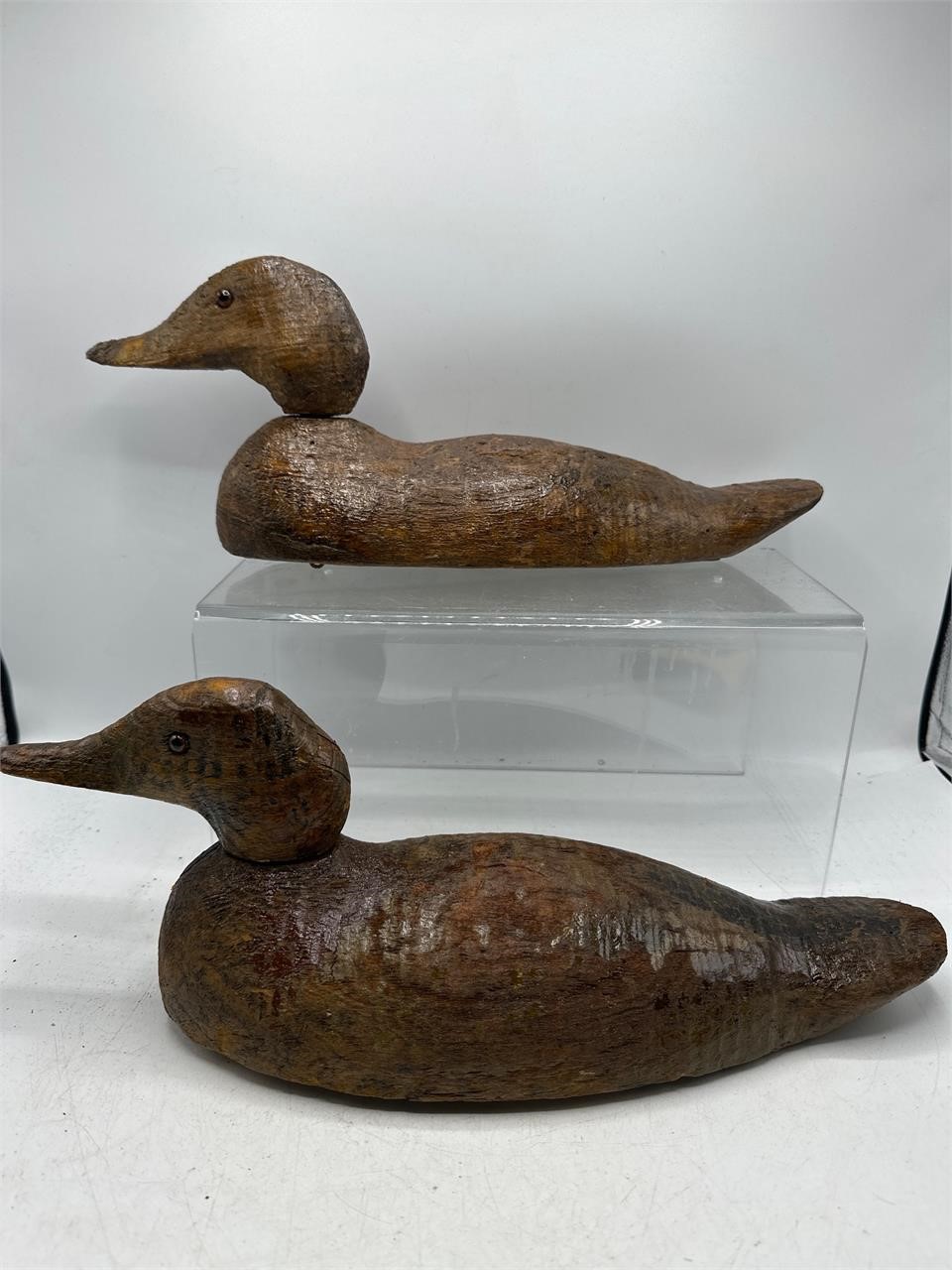 2 antique duck decoys