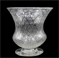 Steuben Footed Vase w Wide Flaring Rim, #8529