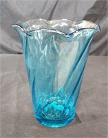 Vntg Blue Stretch Glass