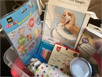 Lot of paper party supplies