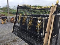 New/Unused Wrought Iron Driveway Gates,