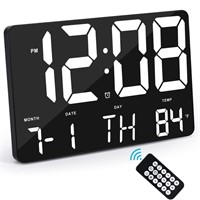 Amgico Digital Alarm Clock with Snooze, Temperatur