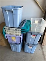 Assortment of Storage Bins