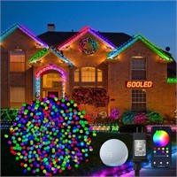 Smart Christmas Lights, 197FT 600 RGB LED Outdoor