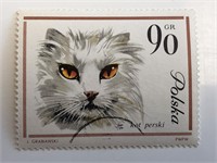 1964 Cat Stamp - Poland