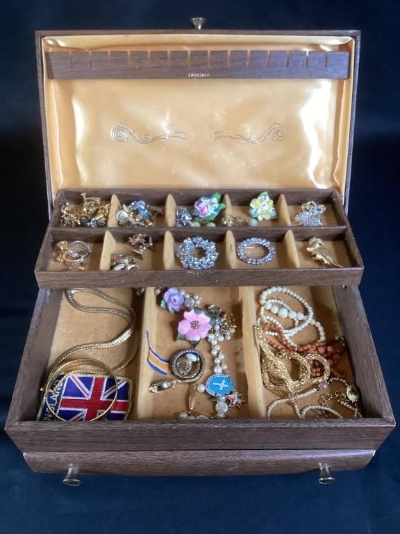 Costume Jewelry & Jewelry Box