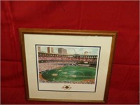 Frame Busch Stadium baseball photograph.