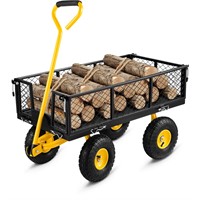 VEVOR Steel Garden Cart, Heavy Duty 500 lbs Capaci