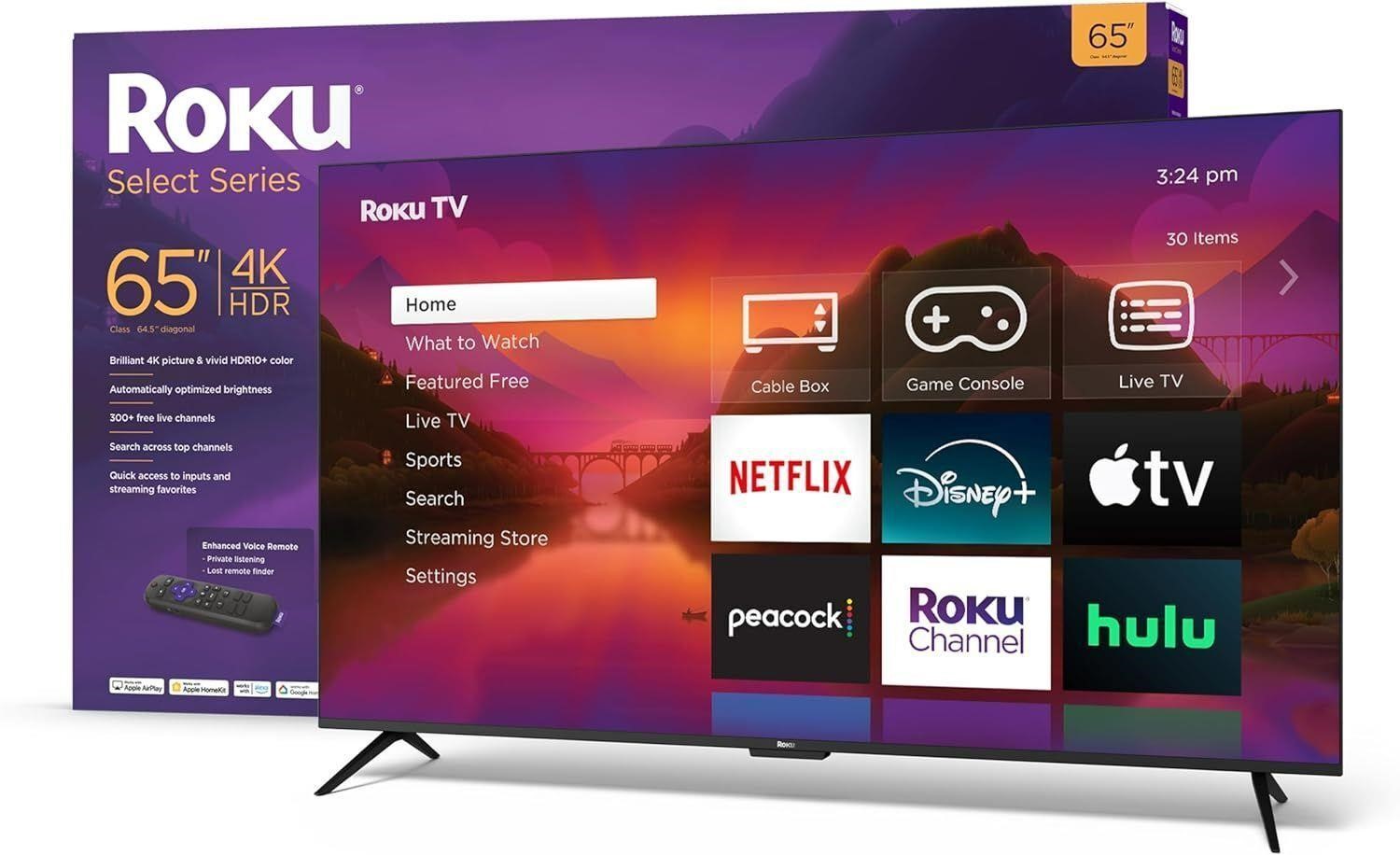 Roku Smart TV – 65-Inch Select Series 4K