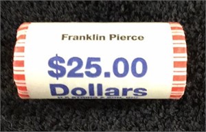 Roll of Presidential Dollars..Franklin Pierce