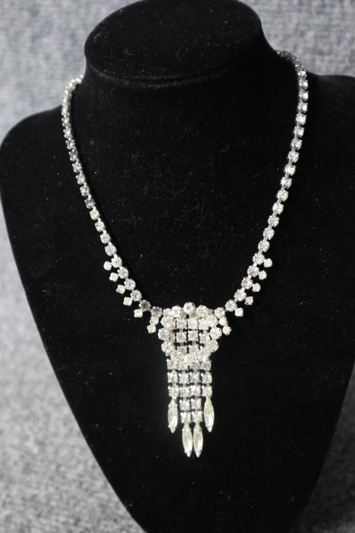 Vintage 60's Rhinestone Necklace