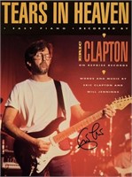 Eric Clapton signed sheet music