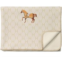 24x71'' Throw Blanket Shawl Luxury Yellow Horse