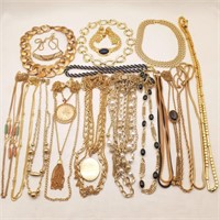 Gold-tone Necklaces of All Sorts