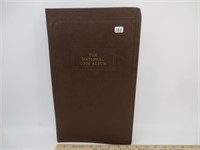 National coin album, holds 75 coins, very early