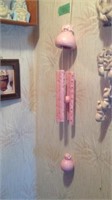 ceramic pig wind chime