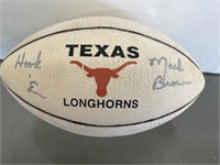 Texas Longhorns Mack Brown Signed Football