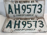 Vintage Matching Pair 1965 Illinois Land of