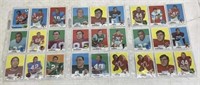 Topps 1968 Football Cards