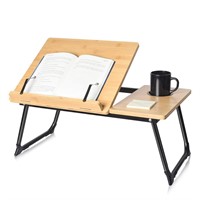 wishacc Book Stand for Reading in Bed  Bamboo