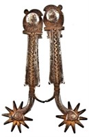 Antique Forged Iron Spurs with Chap Guard