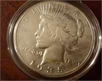 1935 US Peace Silver Dollar